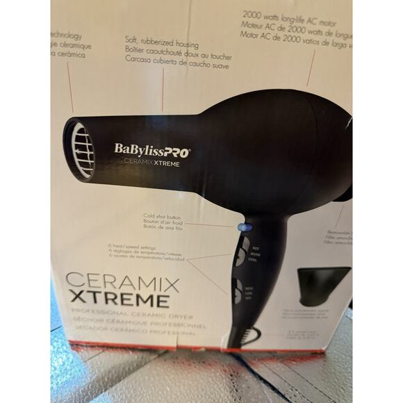 BaBylissPRO Ceramix Xtreme Hair Dryer No Attachment , Box Damaged main image 5